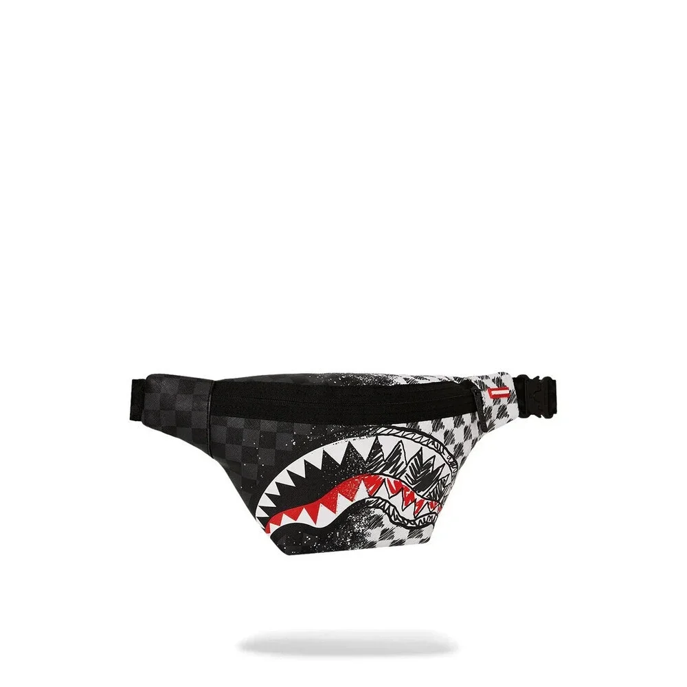 Sprayground Mix and Match Scribble Savvy Bag Unisex Black Crossbody Strap SPR176